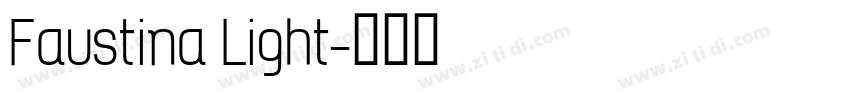 Faustina Light字体转换